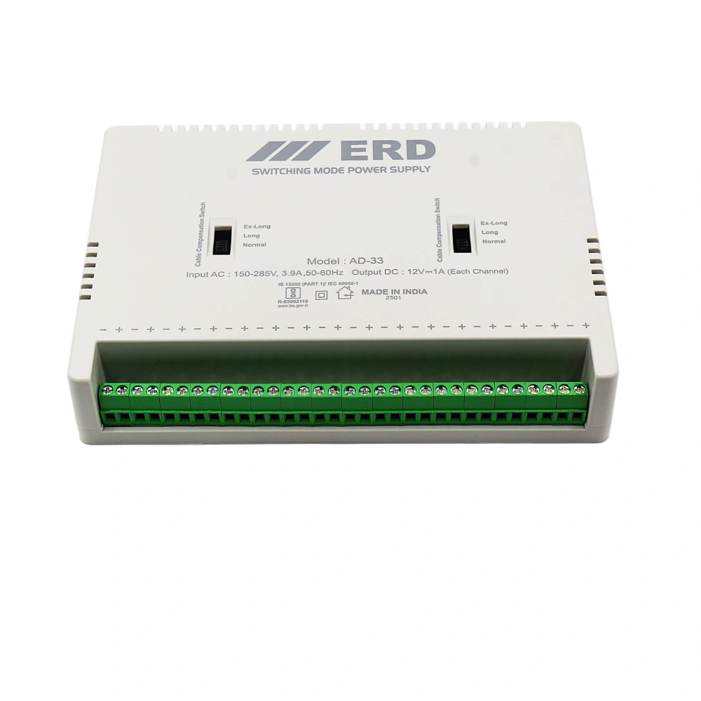 ERD CCTV Power Supply 12v/16a Multi For 16ch (AD33) view 3
